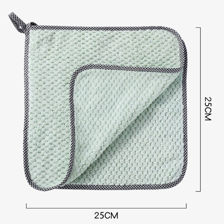 40 PCS ผ้าเช็ดมือ Hangable Dishcloth Kitchen Rag Non-Stick ผ้าขนหนูดูดซับน้ำมัน