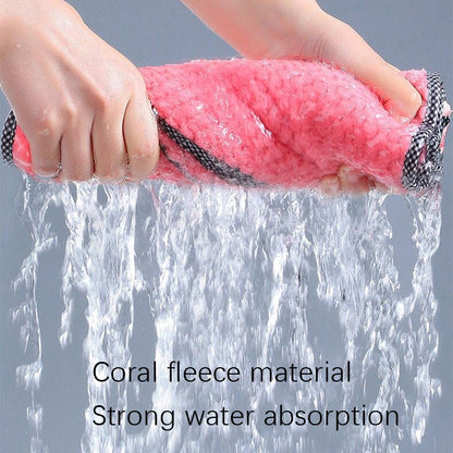 40 PCS ผ้าเช็ดมือ Hangable Dishcloth Kitchen Rag Non-Stick ผ้าขนหนูดูดซับน้ำมัน