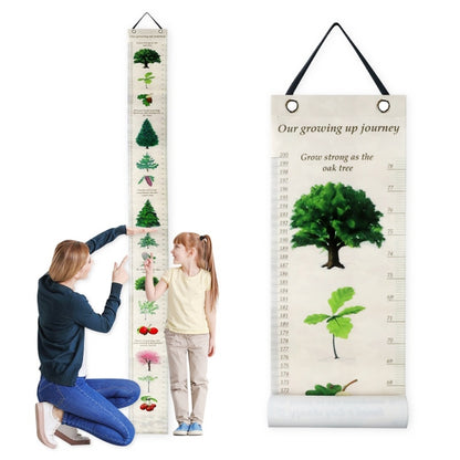 ไม้บรรทัดความสูงติดผนังที่ถอดออกได้พร้อมการตกแต่งพิมพ์พฤกษศาสตร์, Height Ruler