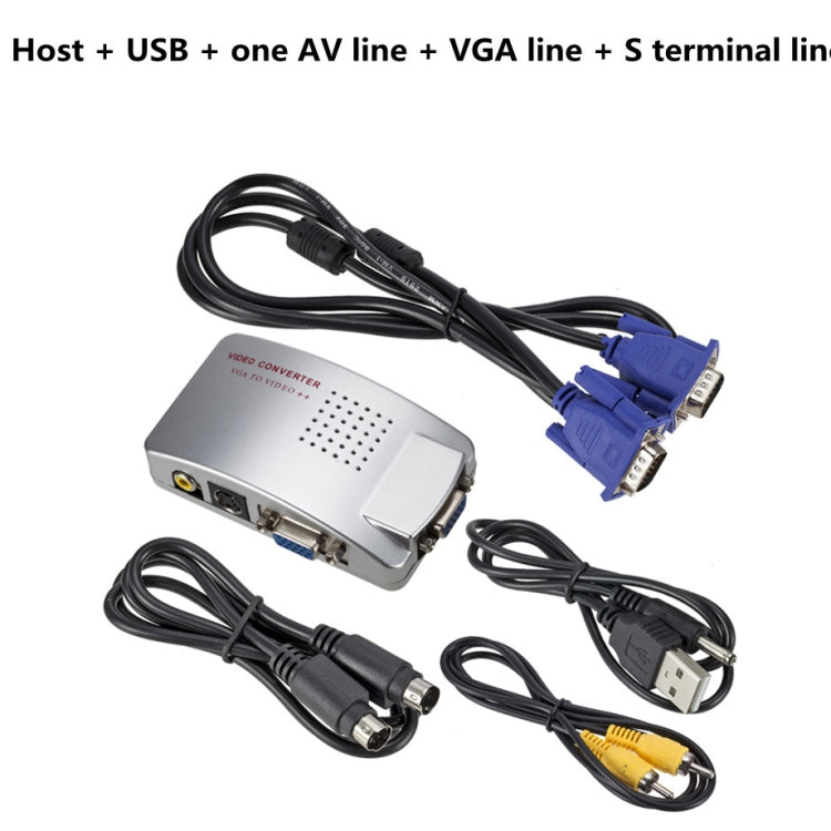 กล่องแปลง PC VGA เป็น AV Converter กล่องสลับวิดีโอ