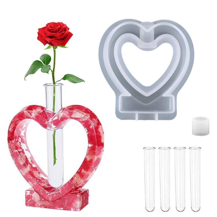 DIY แจกันอีพ็อกซี่แม่พิมพ์เครื่องมือทำแจกันอย่างง่าย, Rectangle, Irregular Circle, Heart Shaped