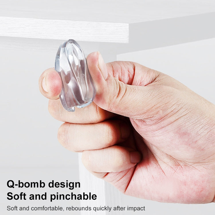 2 แพ็คเด็ก Anti-bump Water Drop Transparent Anti-collision Corner, Anti-collision Corner