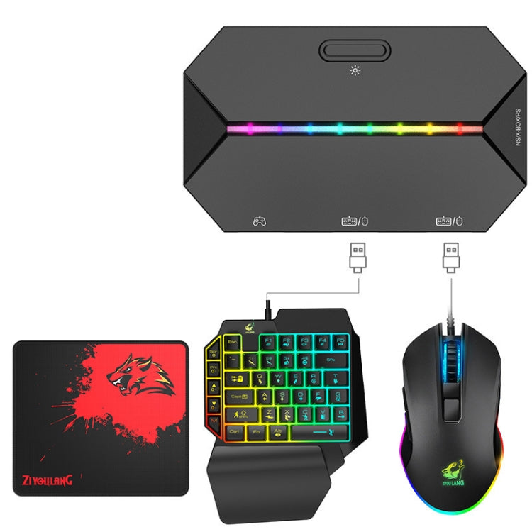 ZIYOU LANG G6L Gamepad เป็น Keyboard Mouse Converter สำหรับ Nintendo Switch / Xbox / PS4 ข้อมูลจำเพาะ:, Host, Host + K15 + V1 + Red Pad
