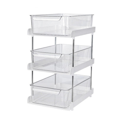 อ่างล้างหน้า ผลิตภัณฑ์ดูแลผิว ชั้นเก็บของแบบใส, Spec:, Double Layers, Three Layers