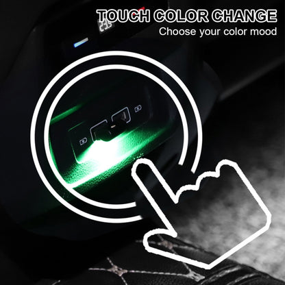 2 PCS Car USB Atmosphere Light LED ไฟประดับตกแต่ง, Colorful Adjustable
