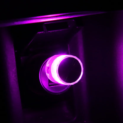 10 PCS รถตกแต่ง USB Universal LED Atmosphere Lamp, White, Ice Blue, Purple, Red, Yellow, Deep Blue, Colorful Flash, Colorful Slow Flash
