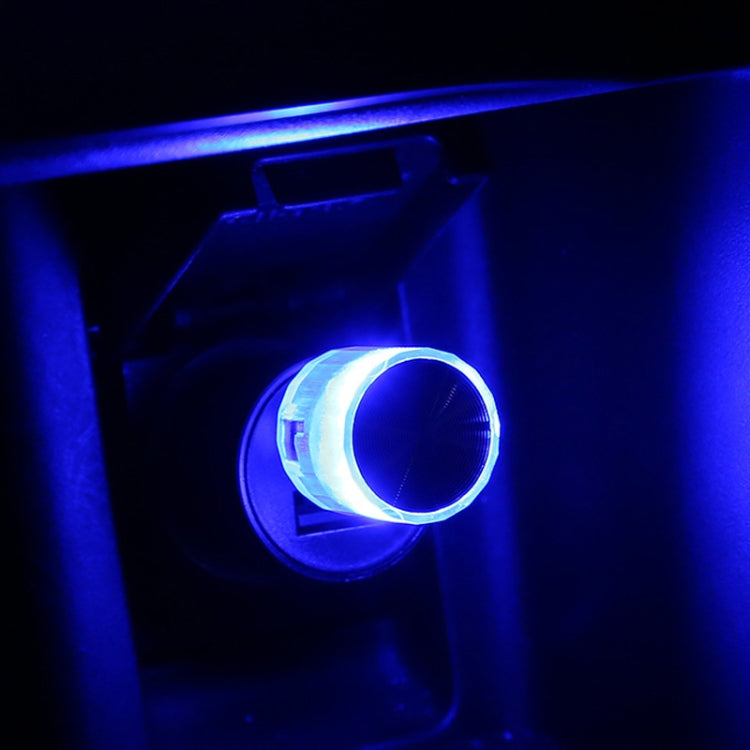 10 PCS รถตกแต่ง USB Universal LED Atmosphere Lamp, White, Ice Blue, Purple, Red, Yellow, Deep Blue, Colorful Flash, Colorful Slow Flash