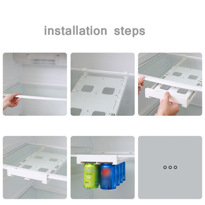 ตู้เย็นเครื่องดื่มเบียร์กระป๋องแขวนชั้นเก็บของ, Hanging Storage Rack
