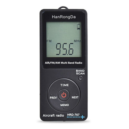 วิทยุการบินขนาดเล็กสามารถตั้งค่าการปิดเครื่องอัตโนมัติ FM, AM, AIR Radio, HRD-767