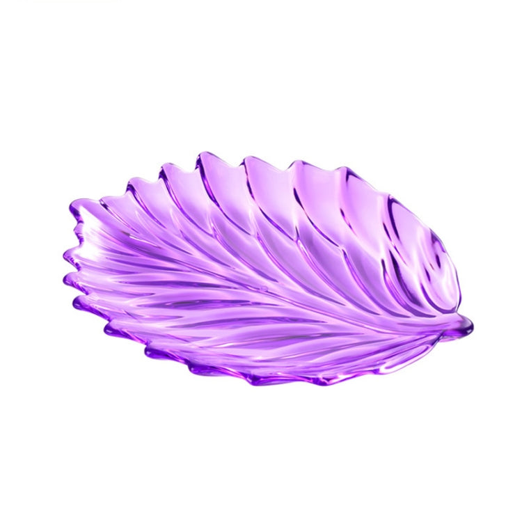 ถาดผลไม้และชั้นวางของอะคริลิครูปใบไม้สไตล์:, Dish (Transparent), Dish (Blue), Dish (Amber), Dish (Purple), Shelf (Golden), Shelf (Black)