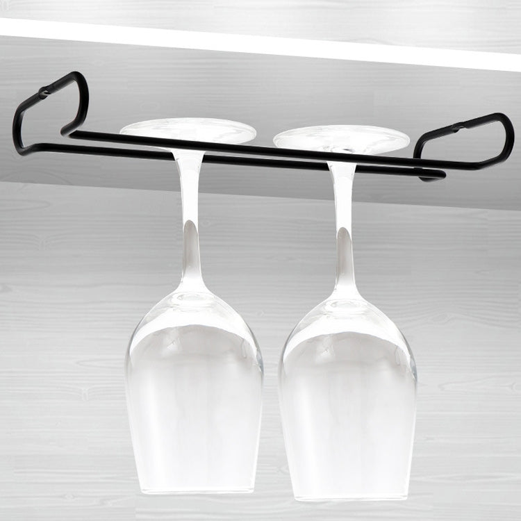 3 PCS Simple แถวเดียวถ้วยไวน์แดง Inverted Rack, Red Wine Cup Inverted Rack