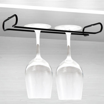 3 PCS Simple แถวเดียวถ้วยไวน์แดง Inverted Rack, Red Wine Cup Inverted Rack