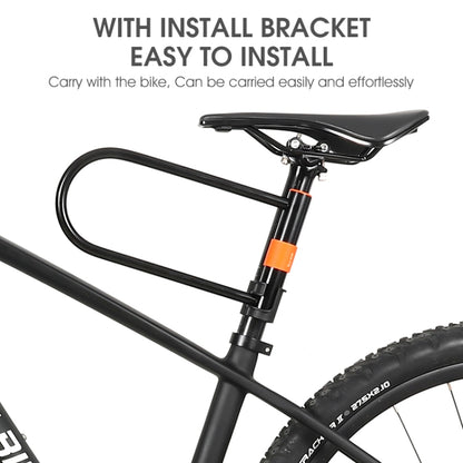จักรยาน WEST BIKING Carbon Steel Anti-Shear Anti-Theft U-Lock, Only Lock, Lock+Cable