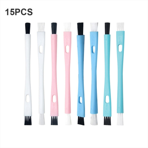 15 PCS Double-end แปรงทำความสะอาดเครื่องชงกาแฟเครื่องบดแปรงขนแปรงขนาดเล็ก, Double-ended Cleaning Brush