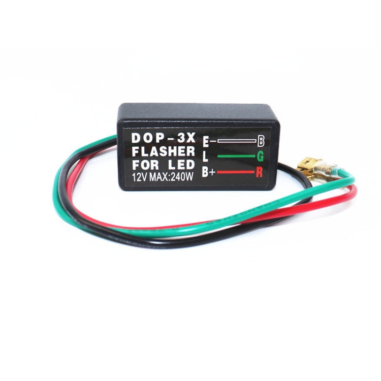 2 PCS DOP-3X ไฟเลี้ยว LED กำจัดฟังก์ชันเตือนแฟลช Flash Relay ได้อย่างมีประสิทธิภาพ, Single Relay