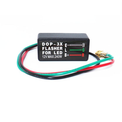 2 PCS DOP-3X ไฟเลี้ยว LED กำจัดฟังก์ชันเตือนแฟลช Flash Relay ได้อย่างมีประสิทธิภาพ, Single Relay