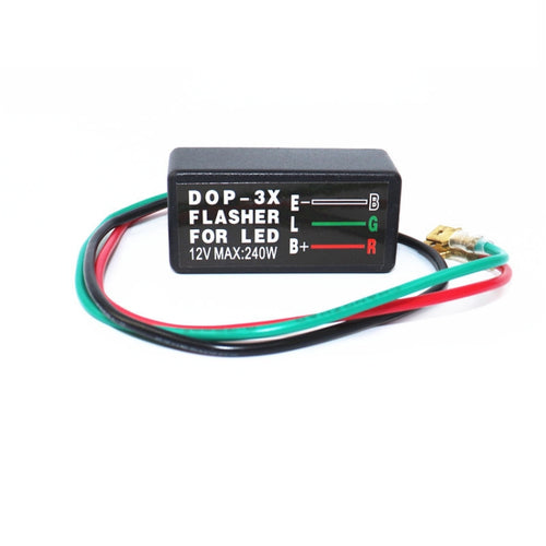 2 PCS DOP-3X ไฟเลี้ยว LED กำจัดฟังก์ชันเตือนแฟลช Flash Relay ได้อย่างมีประสิทธิภาพ, Single Relay