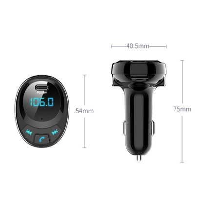 BT09 Car Bluetooth MP3 Digital Display เครื่องชาร์จ USB คู่, BT09
