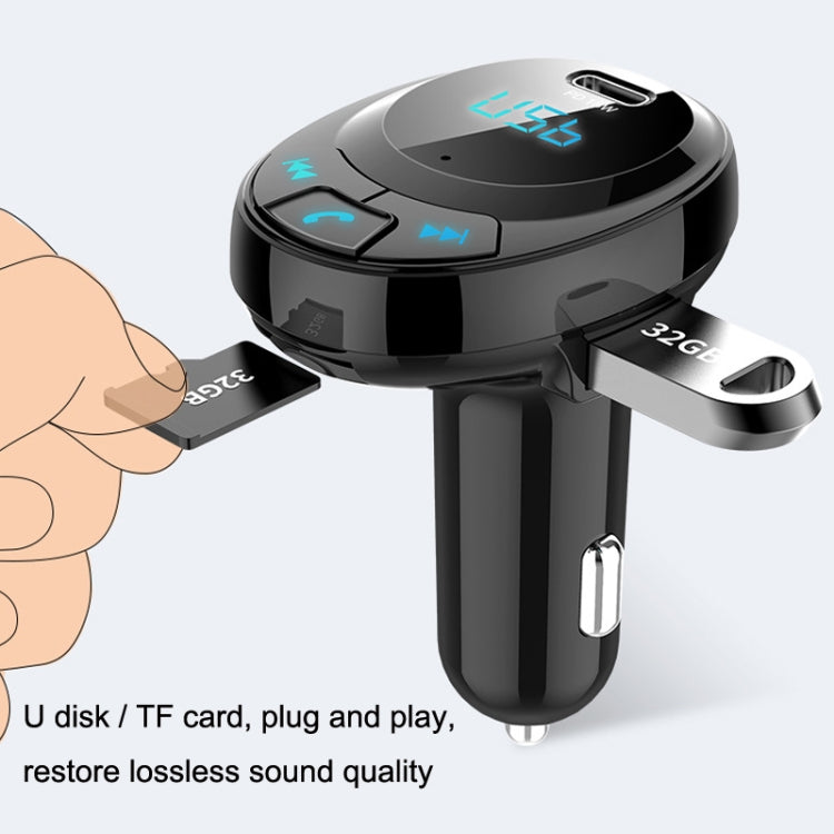 BT09 Car Bluetooth MP3 Digital Display เครื่องชาร์จ USB คู่, BT09