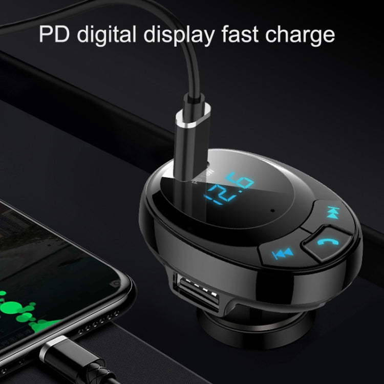 BT09 Car Bluetooth MP3 Digital Display เครื่องชาร์จ USB คู่, BT09