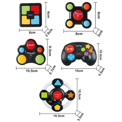 เครื่องเกมฝึกความจำเพื่อการศึกษาสำหรับเด็ก สไตล์:, Square, Hands, Shaped, Handle, Steering Wheel