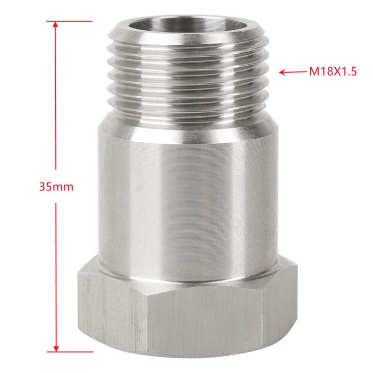 อะแดปเตอร์เซนเซอร์ออกซิเจนในรถยนต์ 2 ชิ้นขยายข้อต่อ M18x1.5, 2 PCS M18x1.5