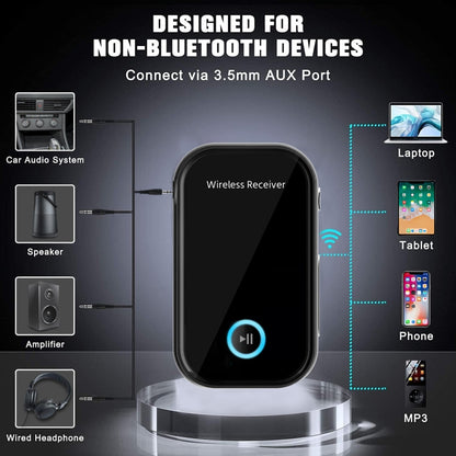 รถบลูทูธ 5.0 ตัวรับสัญญาณเสียงตัวแปลงบลูทูธ 3.5 มม, 5.0 Audio Receiver