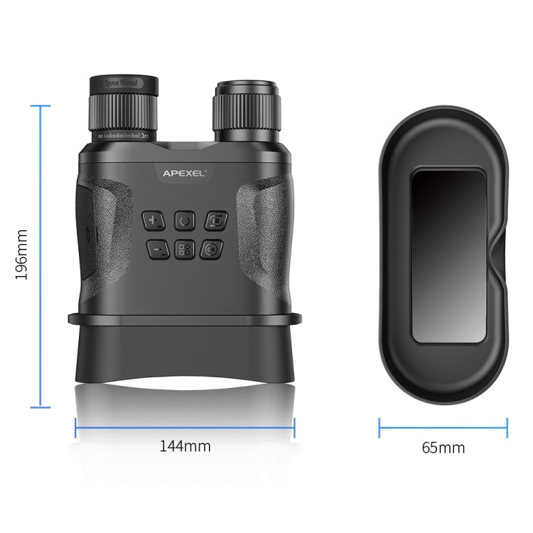 กล้องส่องทางไกล APEXEL Night Vision พร้อมบันทึกวิดีโอกล้องโทรทรรศน์อินฟราเรด HD สำหรับล่าสัตว์, APL-NV008