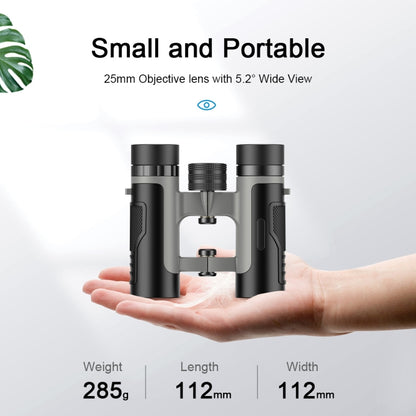 APEXEL 10 x 25 กล้องส่องทางไกล BAK4 Prism Zoom Telescope สำหรับดูนก ล่าสัตว์ เดินป่า, APL-RB10X25