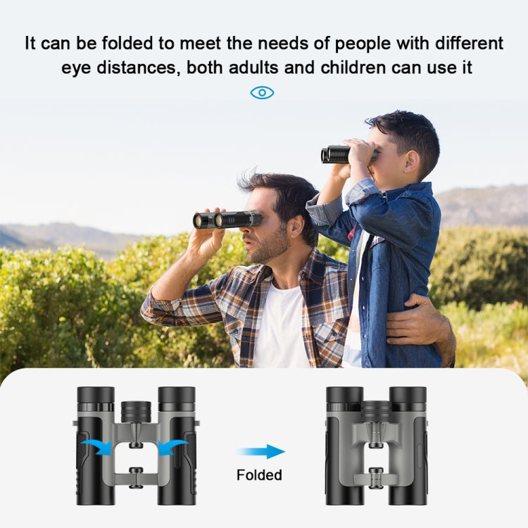 APEXEL 10 x 25 กล้องส่องทางไกล BAK4 Prism Zoom Telescope สำหรับดูนก ล่าสัตว์ เดินป่า, APL-RB10X25