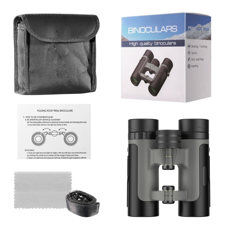 APEXEL 10 x 25 กล้องส่องทางไกล BAK4 Prism Zoom Telescope สำหรับดูนก ล่าสัตว์ เดินป่า, APL-RB10X25