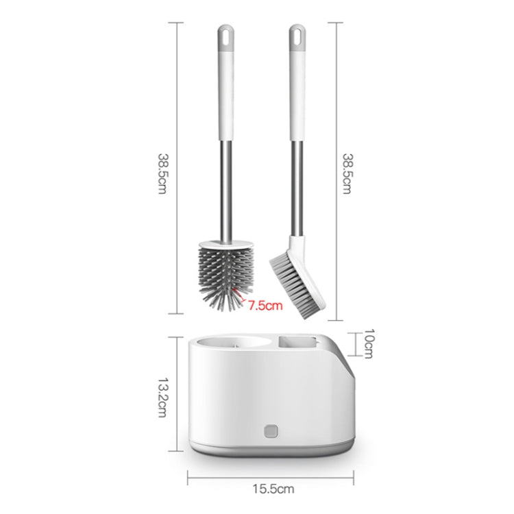 ชุดแปรงขัดห้องน้ำหัวแปรงซิลิโคน MT2, Landing Type, Wall-mount  Type