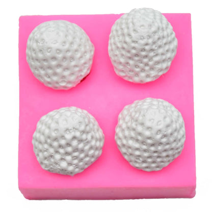 2 ชิ้น Fondant ช็อกโกแลตเค้กตกแต่งสตรอเบอร์รี่ซิลิโคนแม่พิมพ์, Cake Decorating