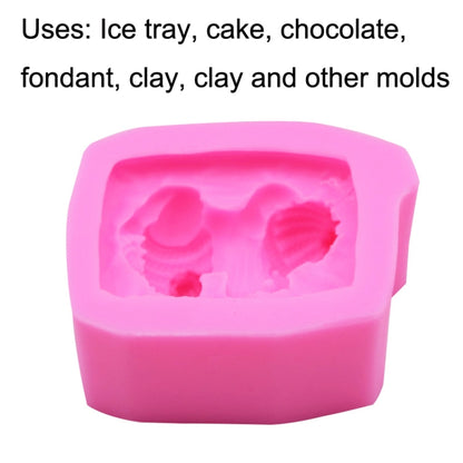 แม่พิมพ์ซิลิโคนช็อคโกแลตเค้ก Fondant 2 ชิ้น, Silicone Mold