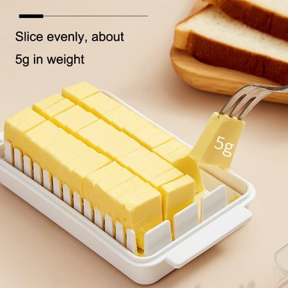 2 ชิ้นกล่องเก็บบัตเตอร์ตัดความจุขนาดใหญ่โปร่งใส, Butter Cutter Box (White)