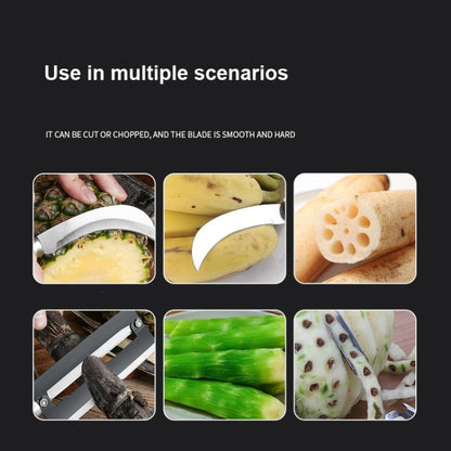 4 In 1 สแตนเลสมีดสับปะรดมีดผลไม้เครื่องปอกอ้อย, Pineapple Knife