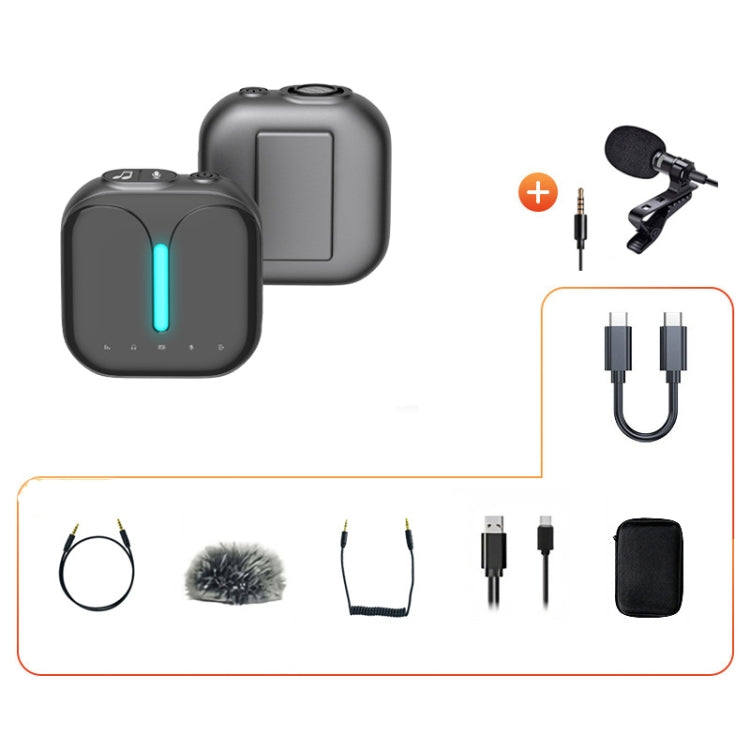 ไมโครโฟนไร้สายแบบตัดเสียงรบกวนกลางแจ้งระดับมืออาชีพ, Type-C, Type-C+Apple Adapter, Type-C+External Microphone, Type-C+Apple Adapter+External Microphone