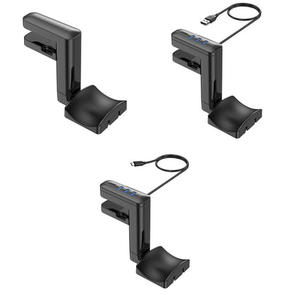 ที่แขวนหูฟังแบบมัลติฟังก์ชั่นชนิดคลิปหนีบ, T9, with HUB, with Type-C