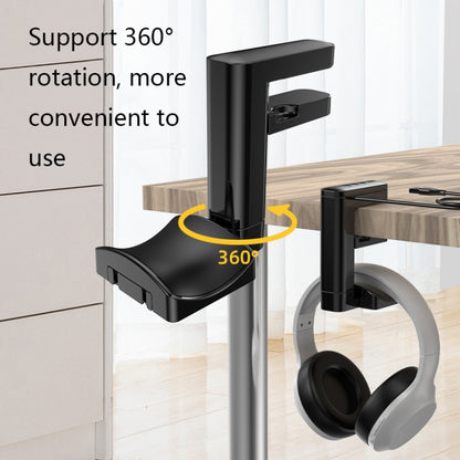 ที่แขวนหูฟังแบบมัลติฟังก์ชั่นชนิดคลิปหนีบ, T9, with HUB, with Type-C