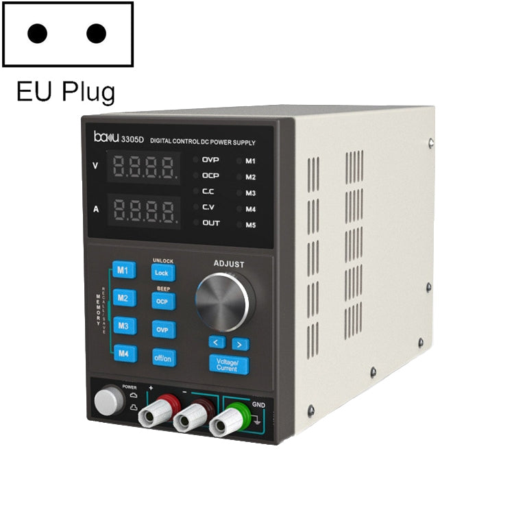 บากู BA-3305D 5A/30V CNC DC พาวเวอร์ซัพพลายสูง, BA-3305D US Plug, BA-3305D EU Plug