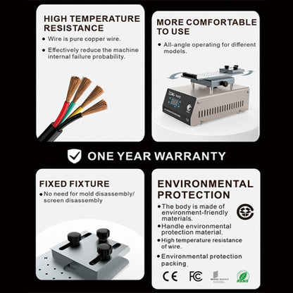 BAKU BA949C ตัวแยกหน้าจอ LCD แบบหมุนเร็วแบบหมุนได้ 360 องศา, BA-949C US Plug, BA-949C EU Plug