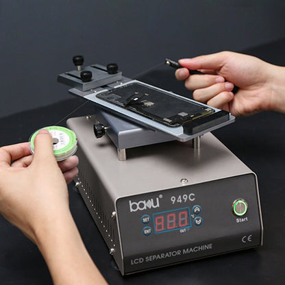 BAKU BA949C ตัวแยกหน้าจอ LCD แบบหมุนเร็วแบบหมุนได้ 360 องศา, BA-949C US Plug, BA-949C EU Plug