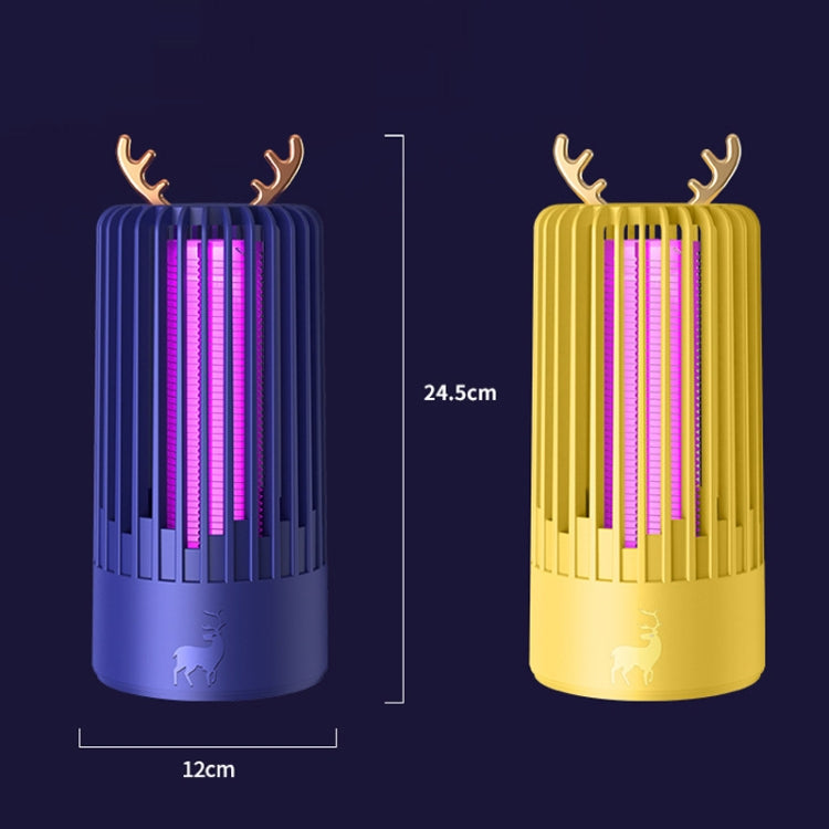 เครื่องกำจัดยุงด้วยแสงในครัวเรือนภายใน USB Mute Shock Mosquito Lamp, Gemstone Blue