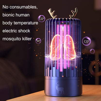 เครื่องกำจัดยุงด้วยแสงในครัวเรือนภายใน USB Mute Shock Mosquito Lamp, Gemstone Blue