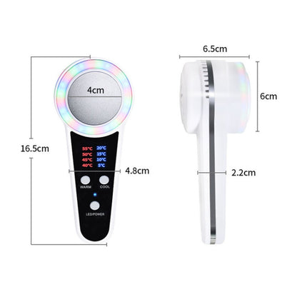 USB ชาร์จเครื่องมือความงามค้อนร้อนและเย็นแสงสีแดงและสีน้ำเงิน