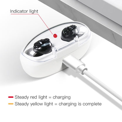 Old People เครื่องขยายเสียงเครื่องช่วยฟัง Magnetic Charge Dual-unit Sound Collector, US Plug, EU Plug
