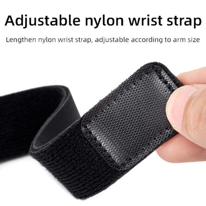 กระจกมองหลังจักรยานพร้อมสายรัดข้อมือ กระจกหมุนได้ 360 องศา, Wristband Rotating Mirror