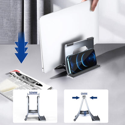 Oatsbasf 03880 H-type Alloy Laptop Gravity Automatic Storage Rack