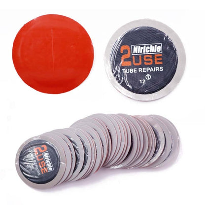 Nirichie 60mm Round Car Tire Repair Patch ซ่อมยางรถยนต์ Cold Patch Film, 60mm Round Car Tire Patch