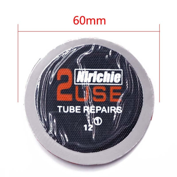 Nirichie 60mm Round Car Tire Repair Patch ซ่อมยางรถยนต์ Cold Patch Film, 60mm Round Car Tire Patch